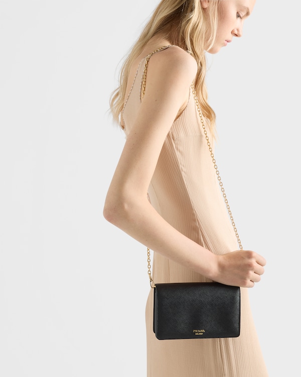 Saffiano leather mini-bag - Black Saffiano leather mini-bag - Black