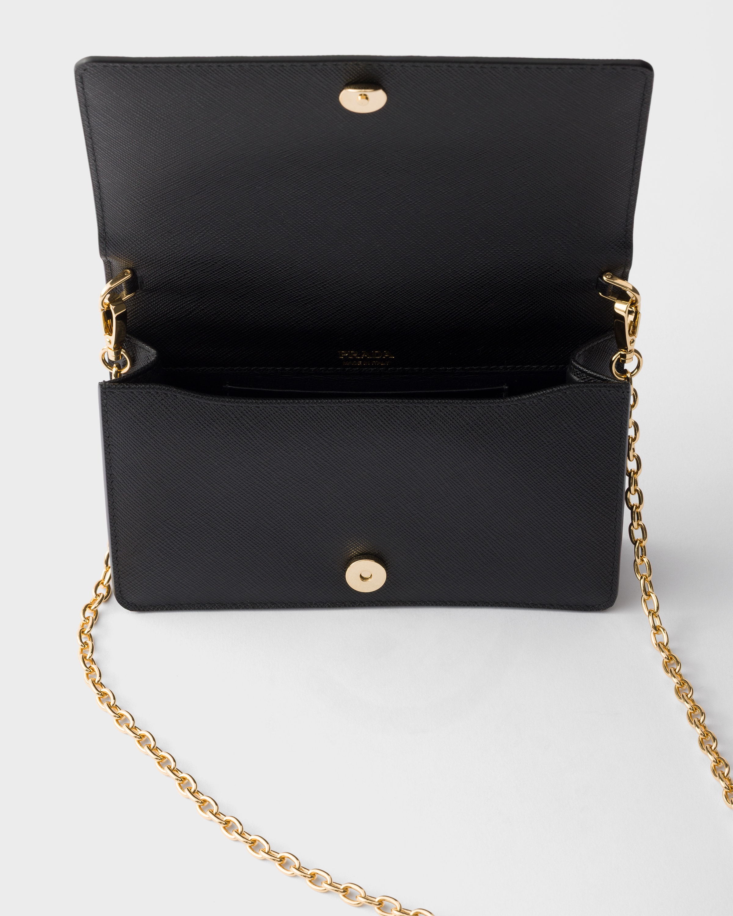 Black Saffiano Leather Mini-bag | PRADA - United States