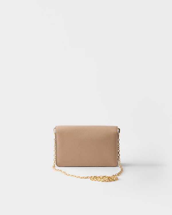 Saffiano leather mini-bag - Cameo Saffiano leather mini-bag - Cameo