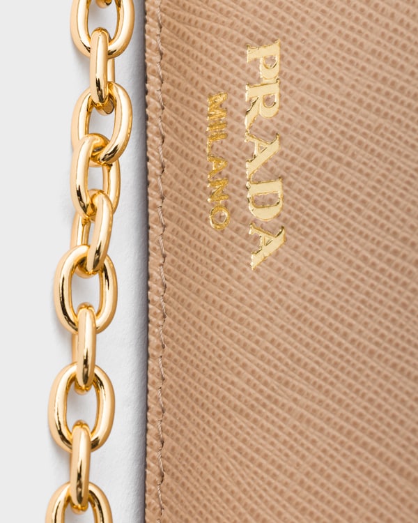 Saffiano leather mini-bag - Cameo Saffiano leather mini-bag - Cameo