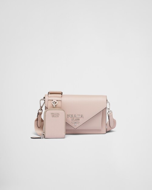Prada Saffiano leather mini envelope bag 1