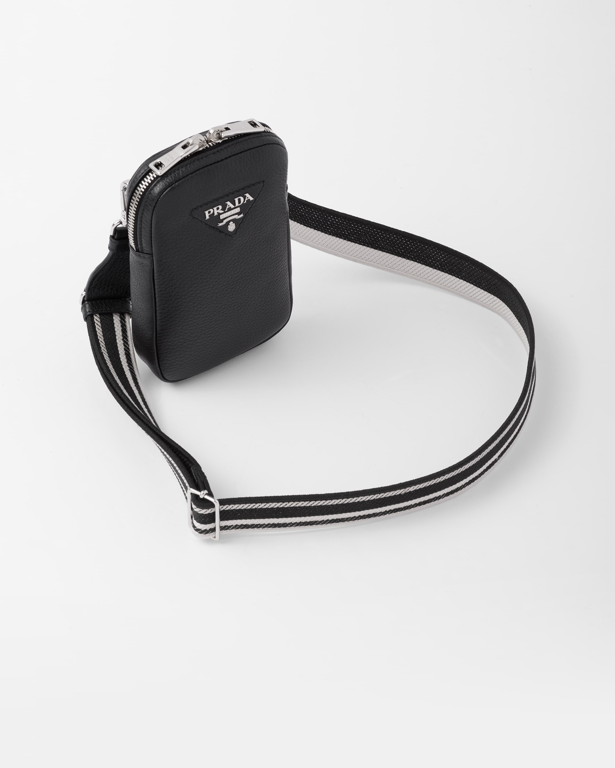 Leather mini hotsell bag prada