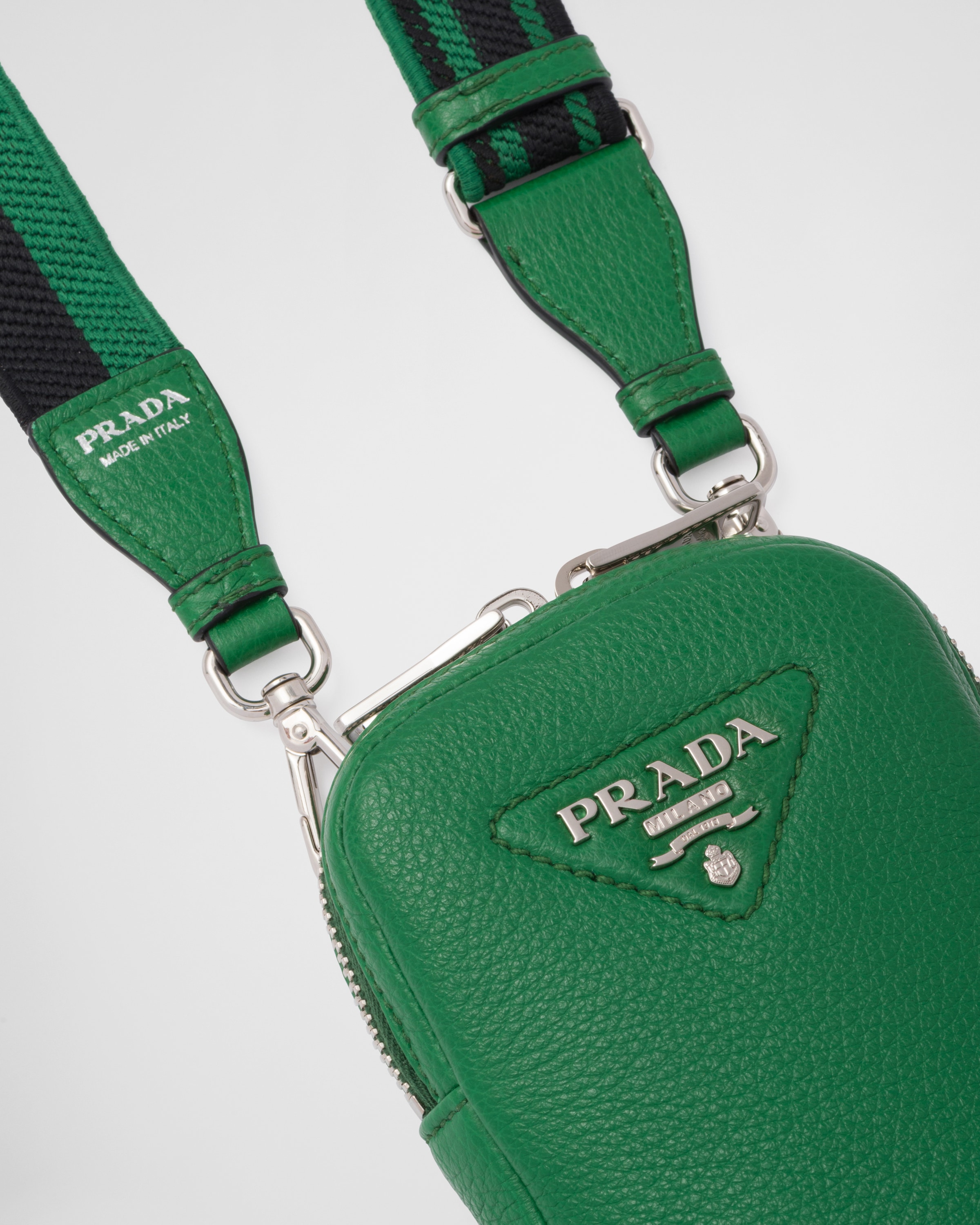 Green Leather minibag Prada