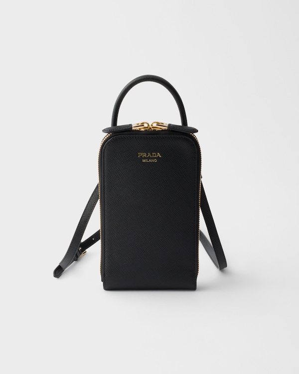 Saffiano leather mini-bag - Black Saffiano leather mini-bag - Black