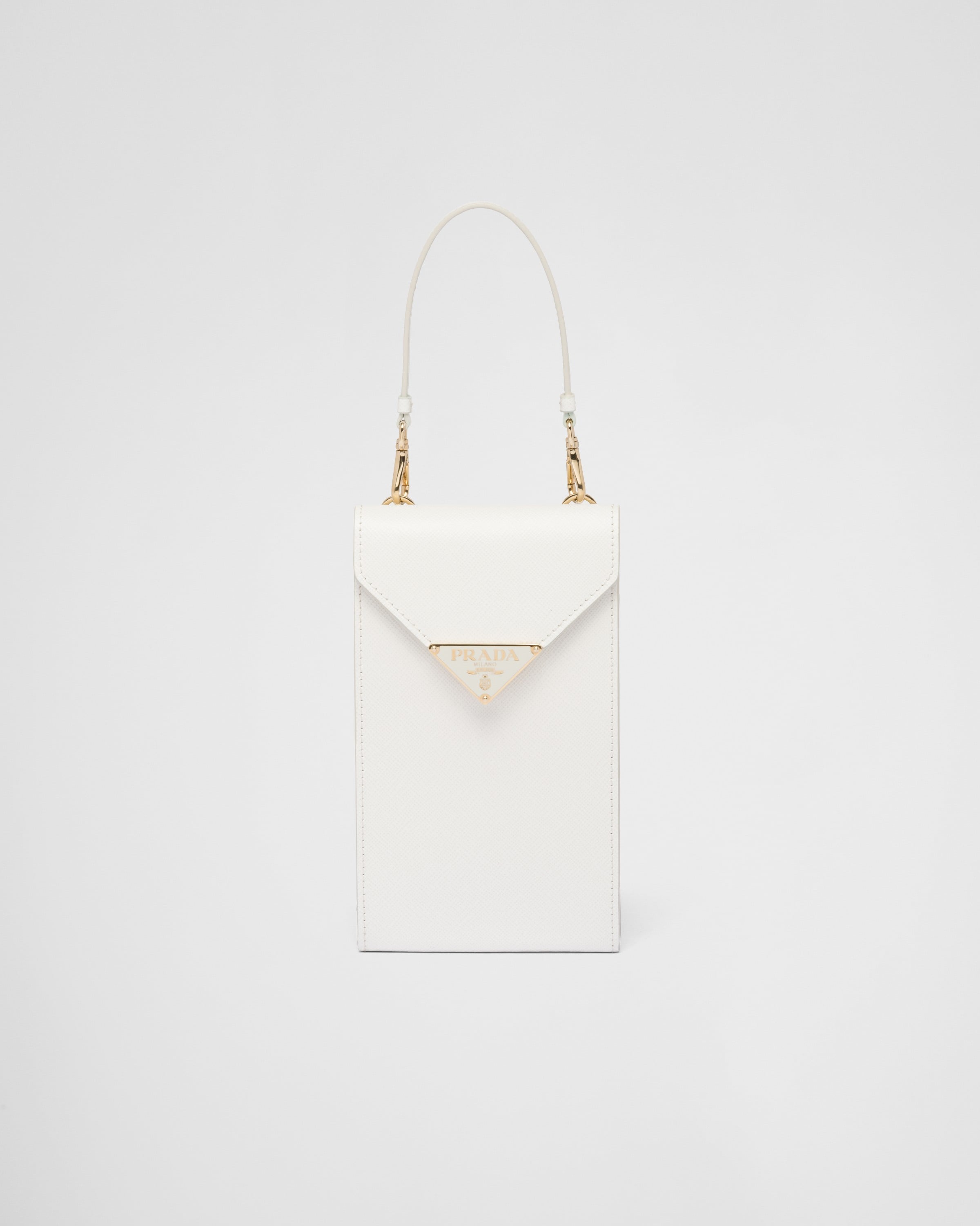 Mini borsa in nylon e saffiano prada online