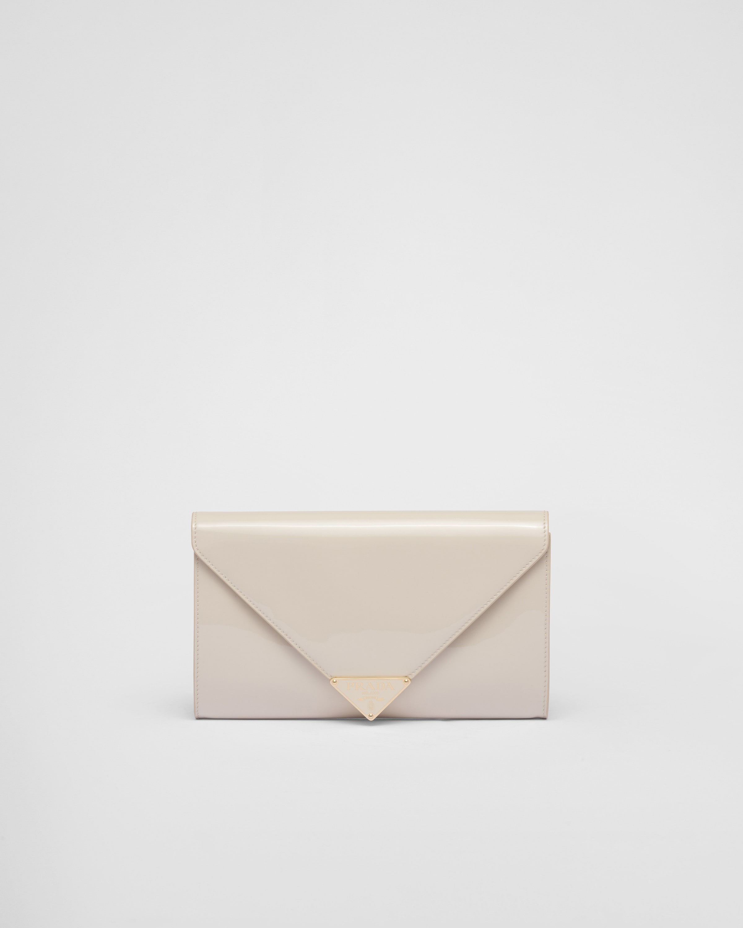 Prada Patent Leather Mini-bag In Ivory