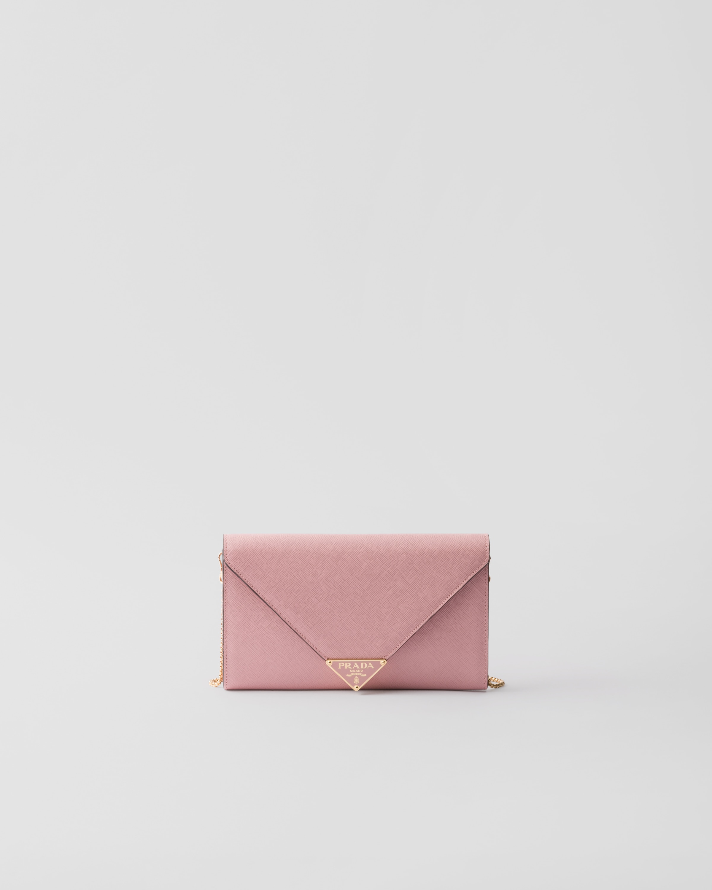 Peach Saffiano leather mini-bag | PRADA