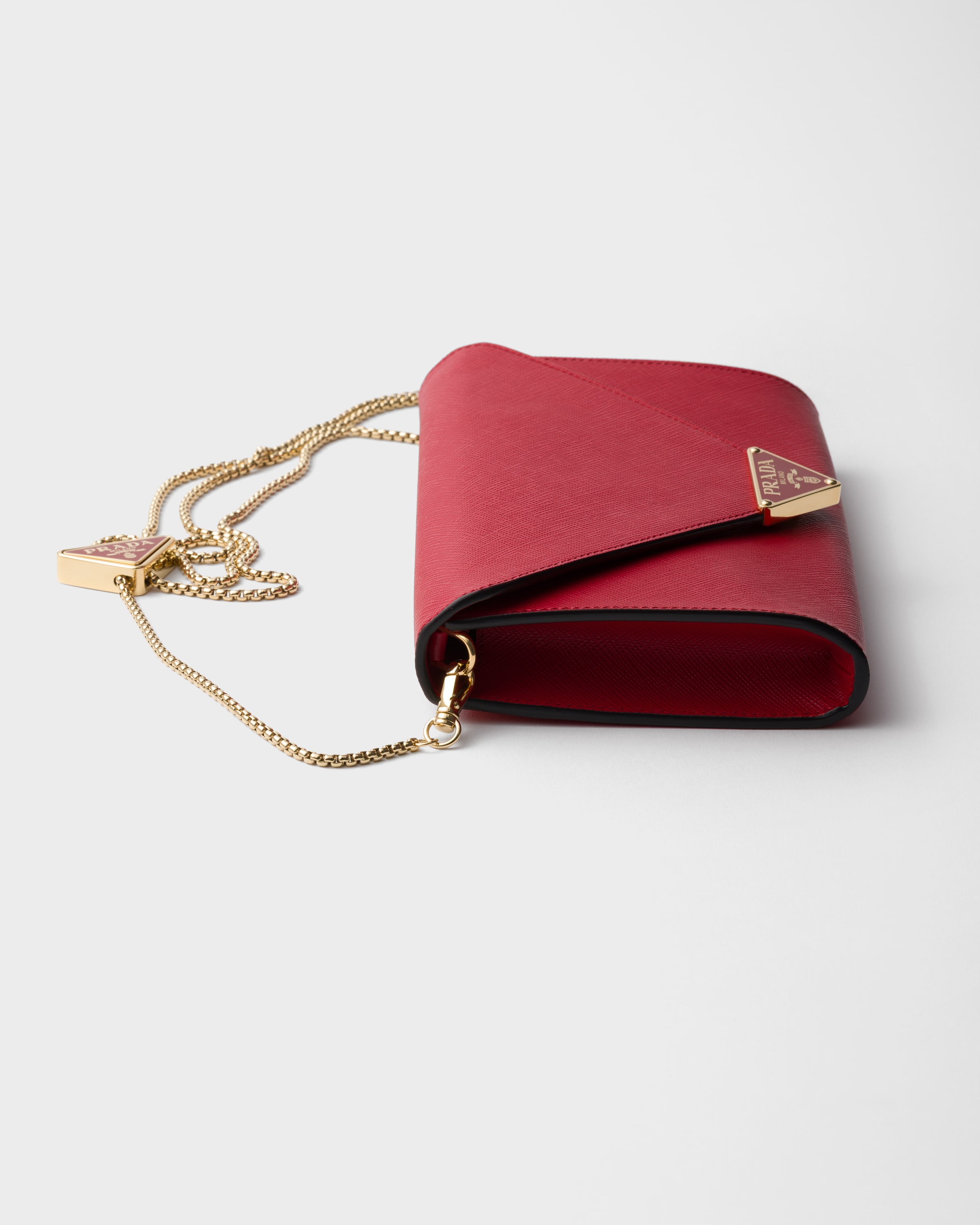 Fiery Red Mini Saffiano Leather Bag | PRADA - United States
