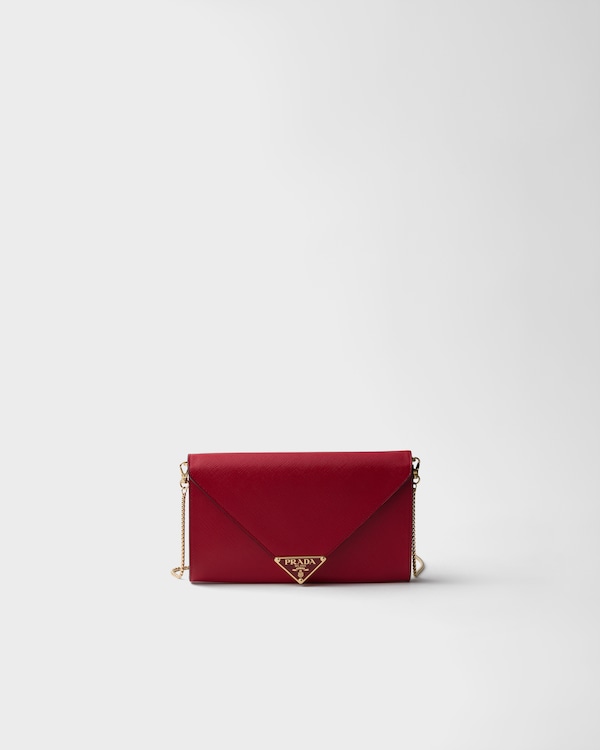 Mini Saffiano leather bag - Fiery Red Mini Saffiano leather bag - Fiery Red