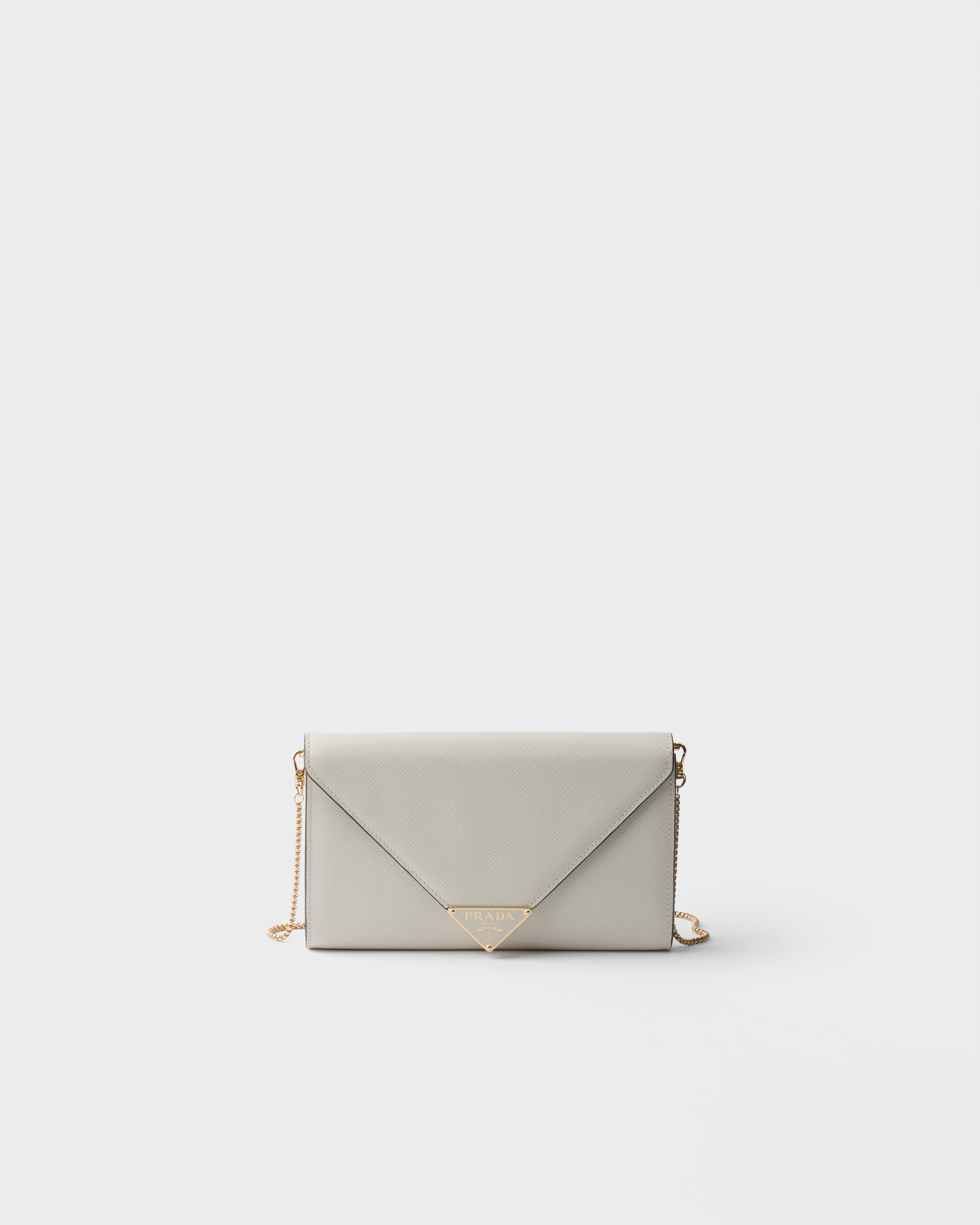 Chalk White N Mini Saffiano leather bag | PRADA - Canada