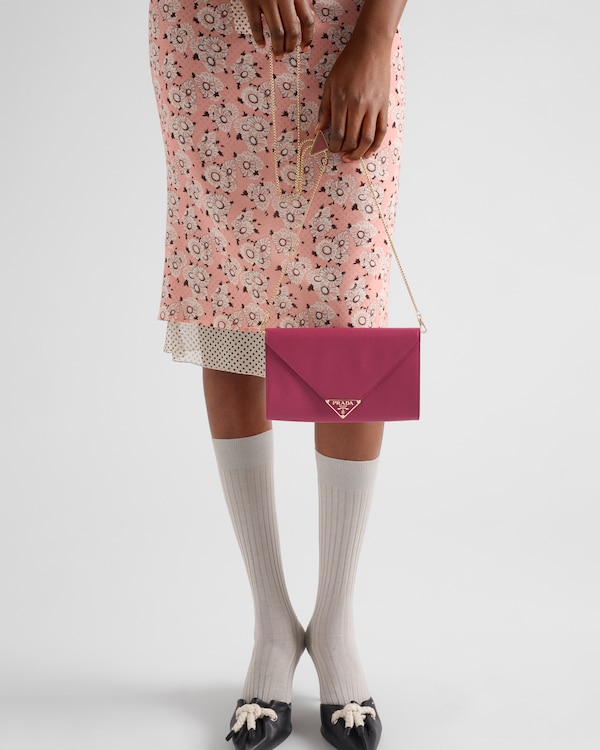 Mini sac en cuir Saffiano - Bruyère Mini sac en cuir Saffiano - Bruyère