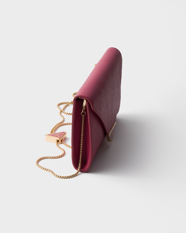 Mini sac en cuir Saffiano - Bruyère Mini sac en cuir Saffiano - Bruyère