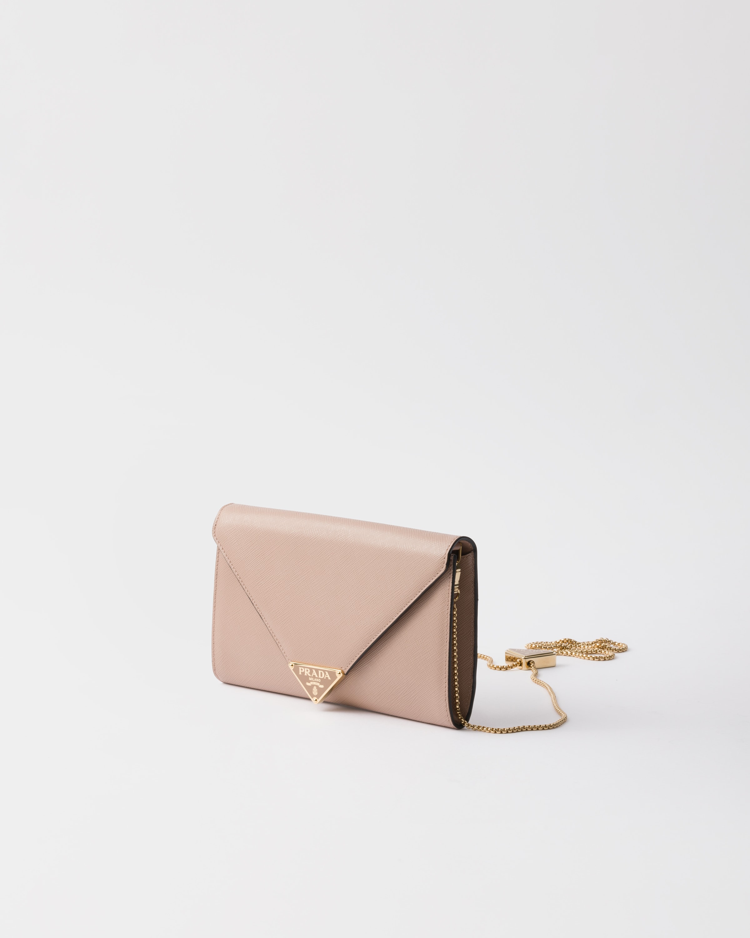 Prada Saffiano Leather Mini-bag In Powder