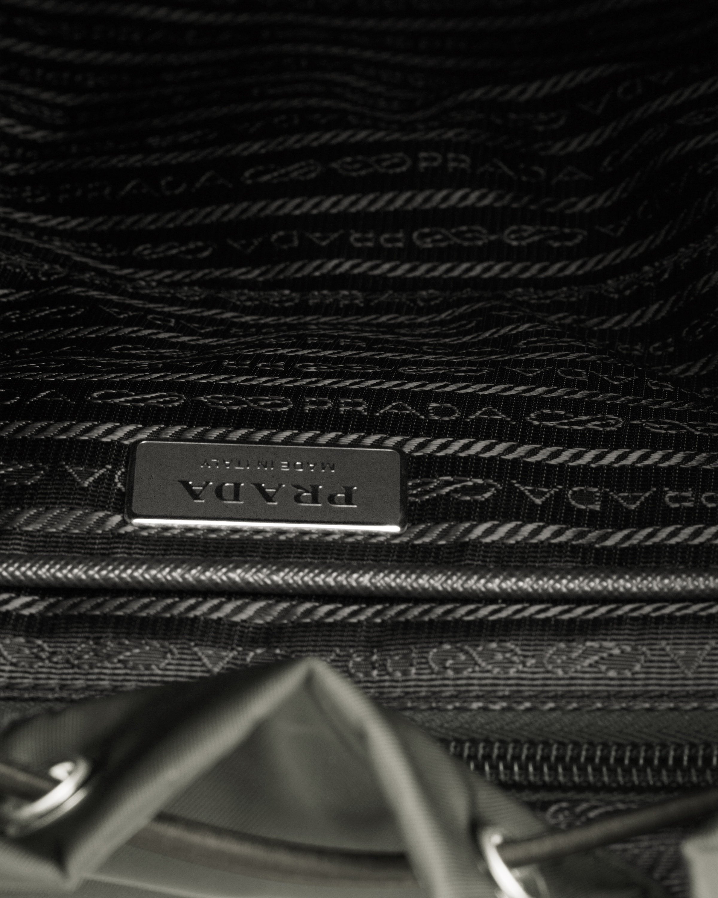 Mercury Gray Re-Nylon backpack | PRADA - United States
