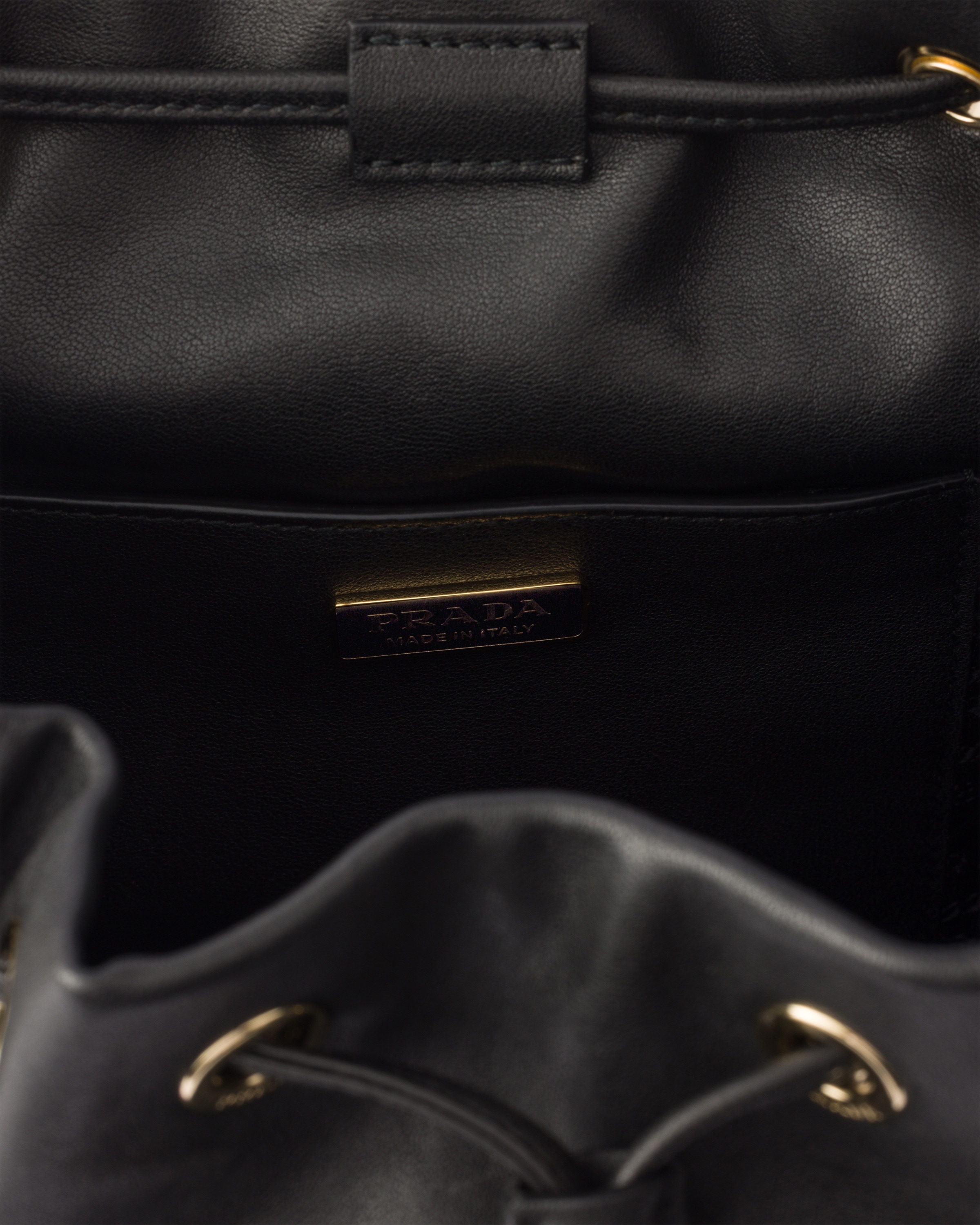 Black Prada Explore Medium Nappa Leather Backpack | PRADA - United