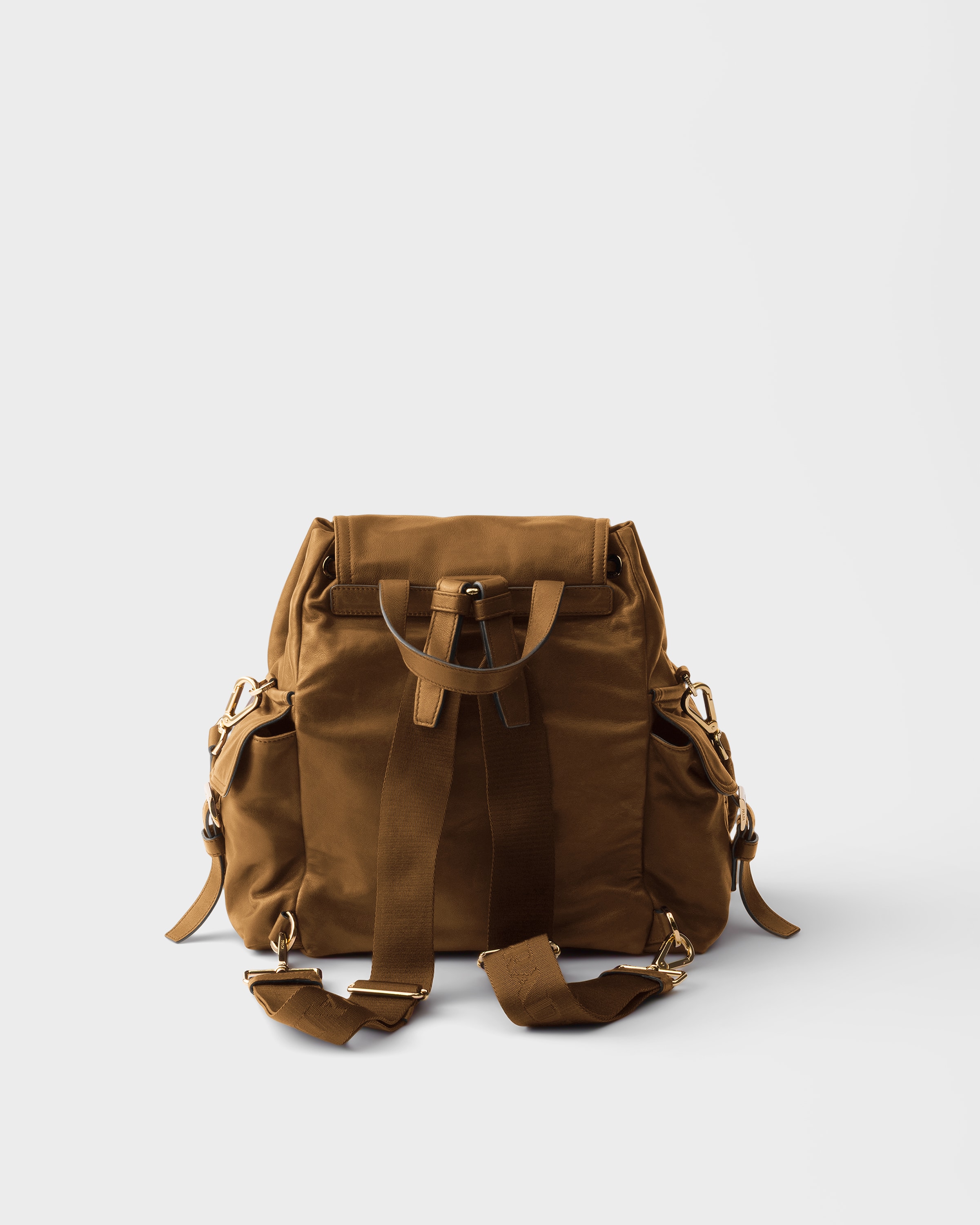 Caramel Prada Explore medium nappa leather backpack | PRADA Caramel Prada Explore medium nappa leather backpack | PRADA