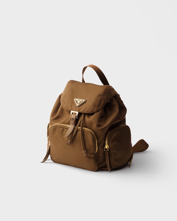 Small Re-Nylon backpack - Brandy Small Re-Nylon backpack - Brandy