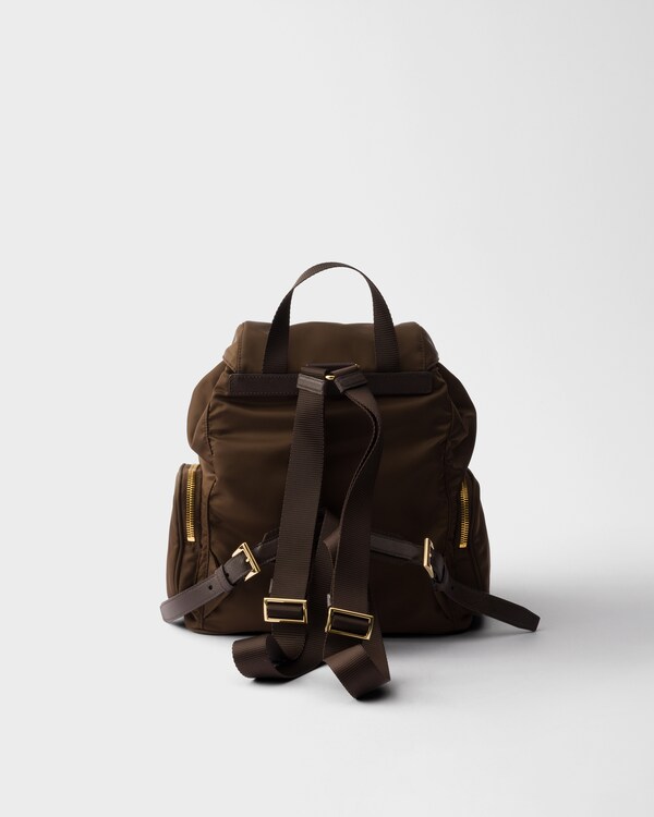Small Re-Nylon backpack - Burnt Brown Small Re-Nylon backpack - Burnt Brown