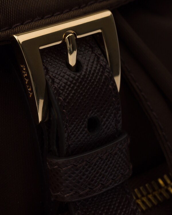 Small Re-Nylon backpack - Burnt Brown Small Re-Nylon backpack - Burnt Brown