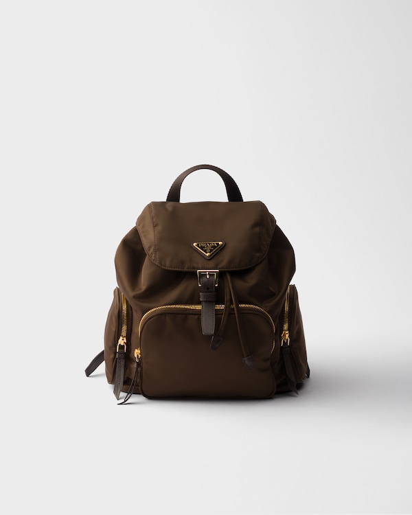 Small Re-Nylon backpack - Burnt Brown Small Re-Nylon backpack - Burnt Brown
