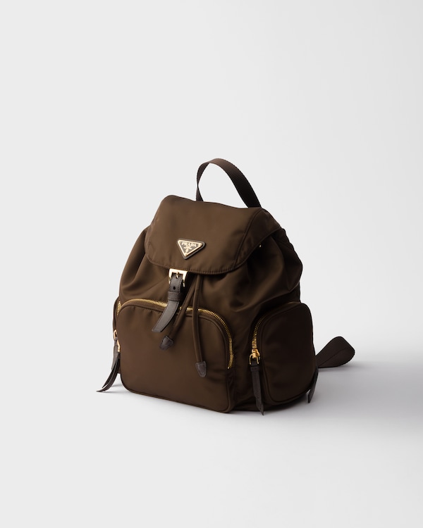 Small Re-Nylon backpack - Burnt Brown Small Re-Nylon backpack - Burnt Brown