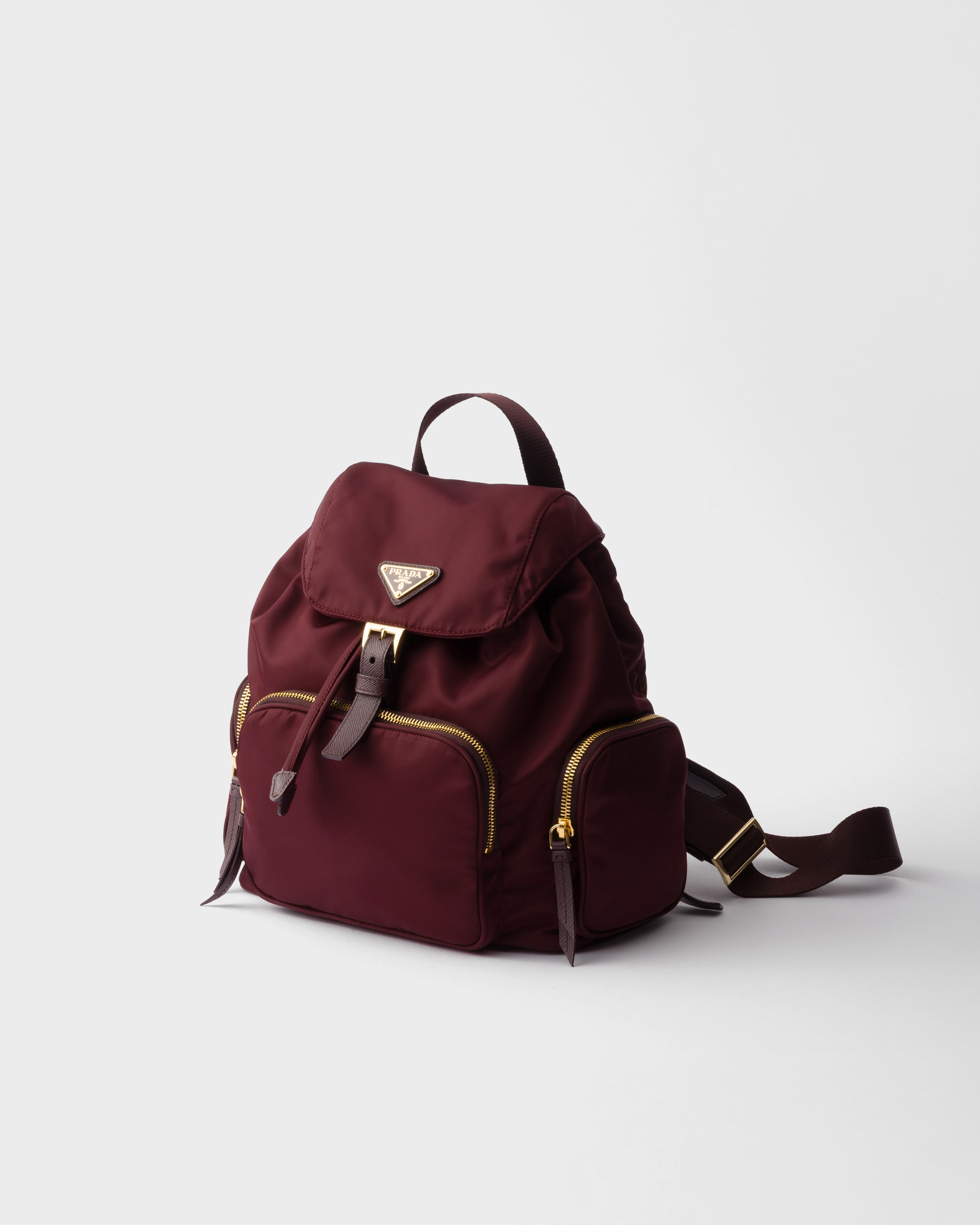 Burgundy Small Re-Nylon backpack | PRADA - Japan
