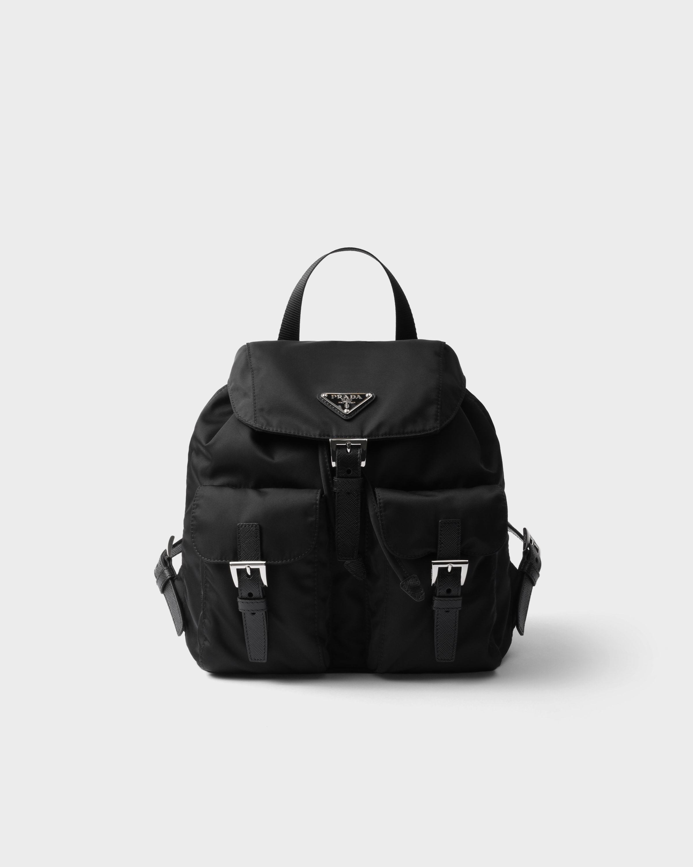 Prada Small Re-nylon Backpack, Woman, Black