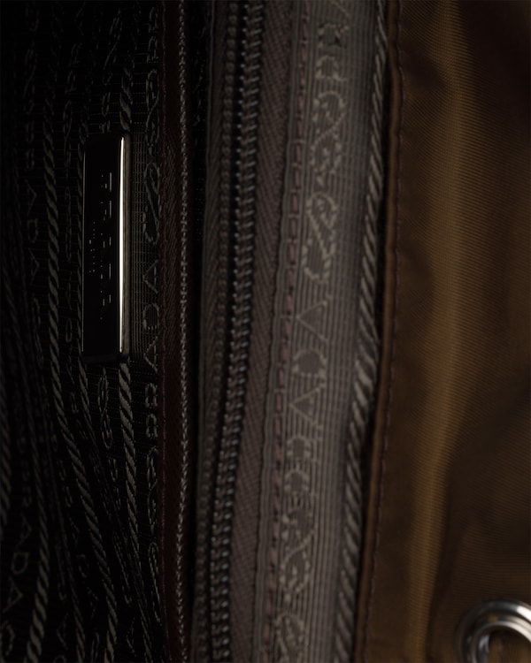 Small Re-Nylon backpack - Sienna Small Re-Nylon backpack - Sienna