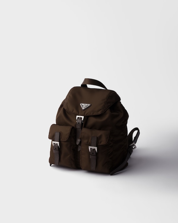 Small Re-Nylon backpack - Sienna Small Re-Nylon backpack - Sienna