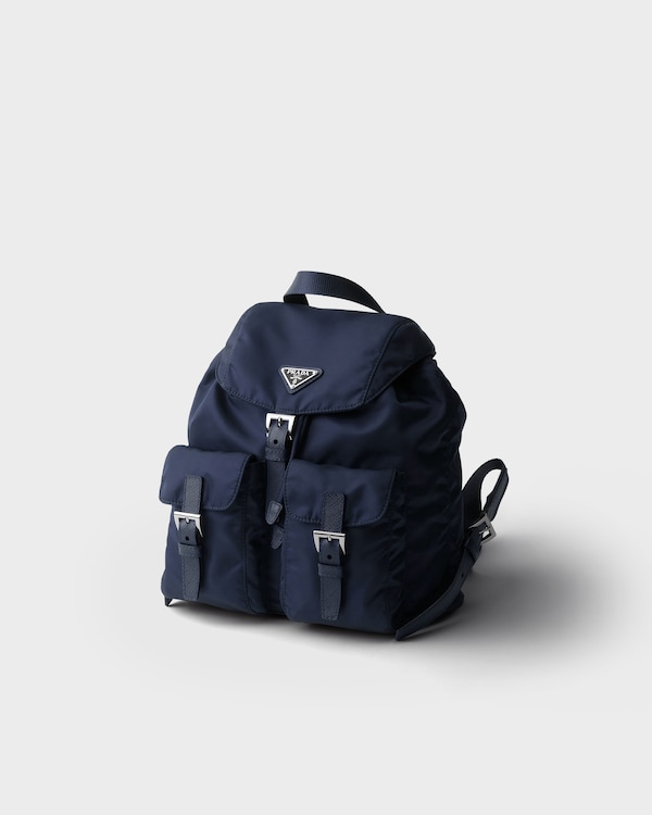 Small Re-Nylon backpack - Baltic Blue Small Re-Nylon backpack - Baltic Blue