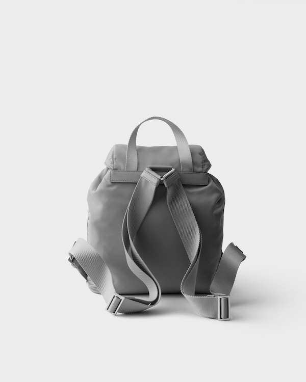 Small Re-Nylon backpack - Steel Gray Small Re-Nylon backpack - Steel Gray