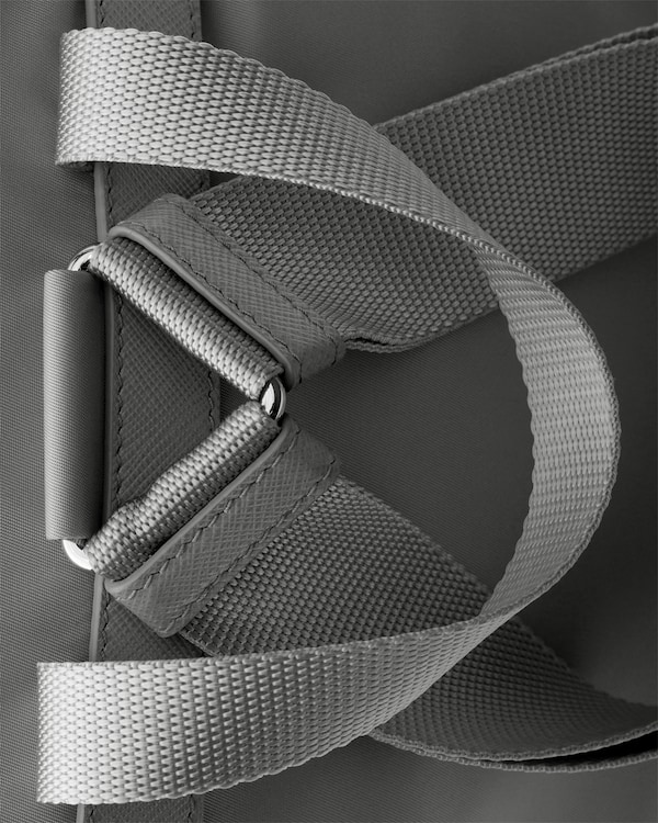 Small Re-Nylon backpack - Steel Gray Small Re-Nylon backpack - Steel Gray