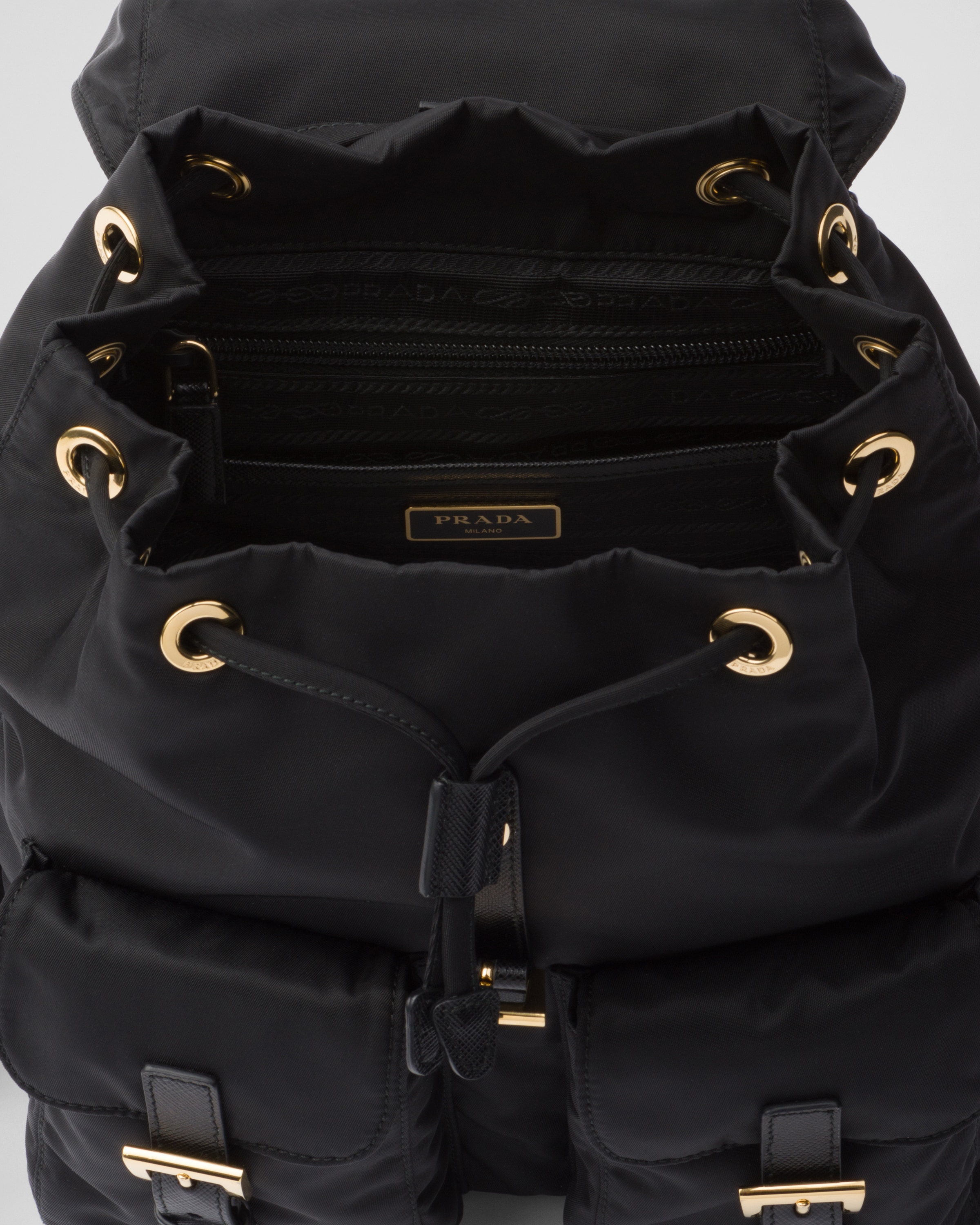 Shop Prada Re-edition 1978 Kleiner Rucksack Aus Re-nylon In Black