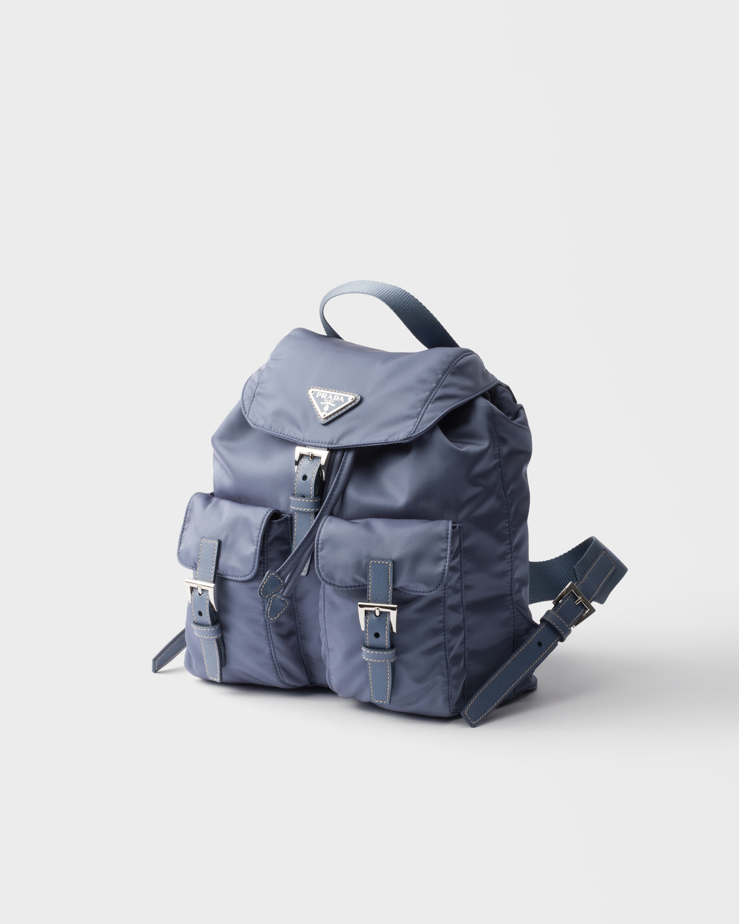 アビエーションブルー スモール Re-Nylon バックパック | PRADA - 日本