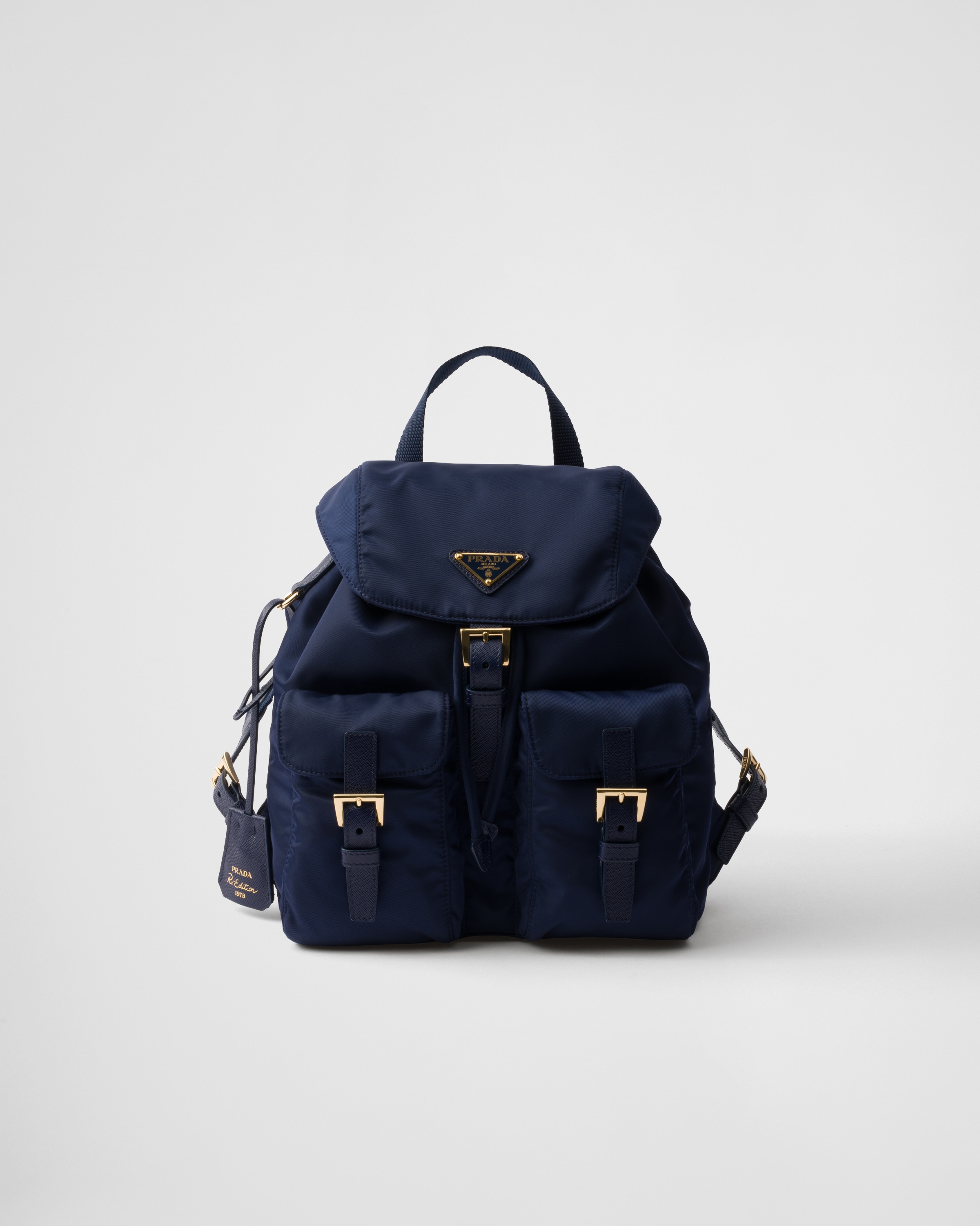 Prada Re-edition 1978 Small Re-nylon Backpack In Balticlue