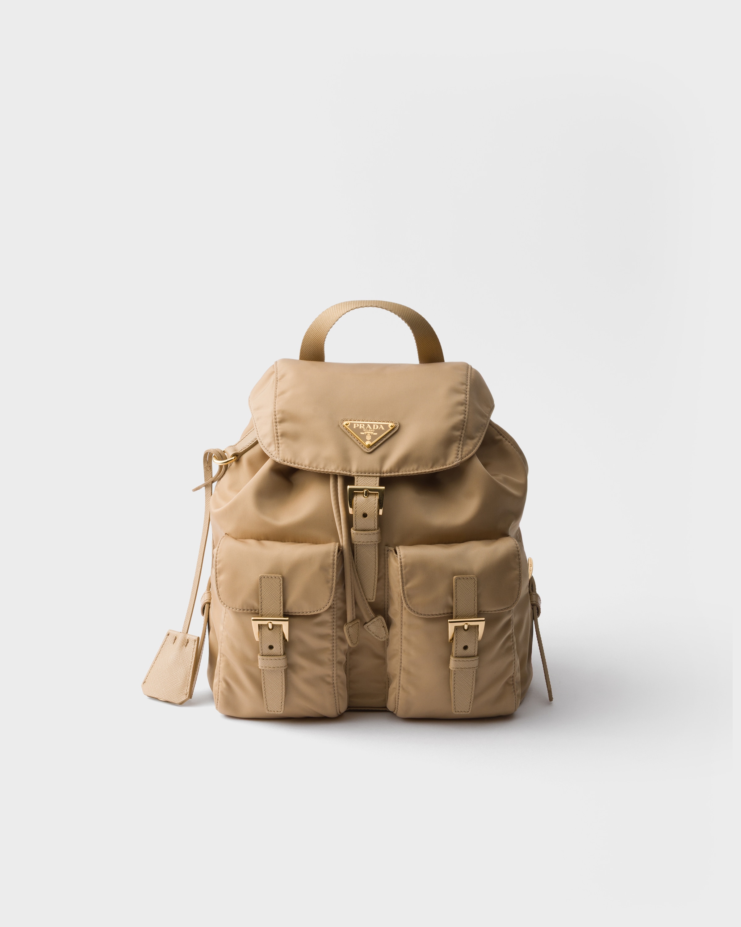 Camel Prada Re-Edition 1978 small Re-Nylon backpack | PRADA