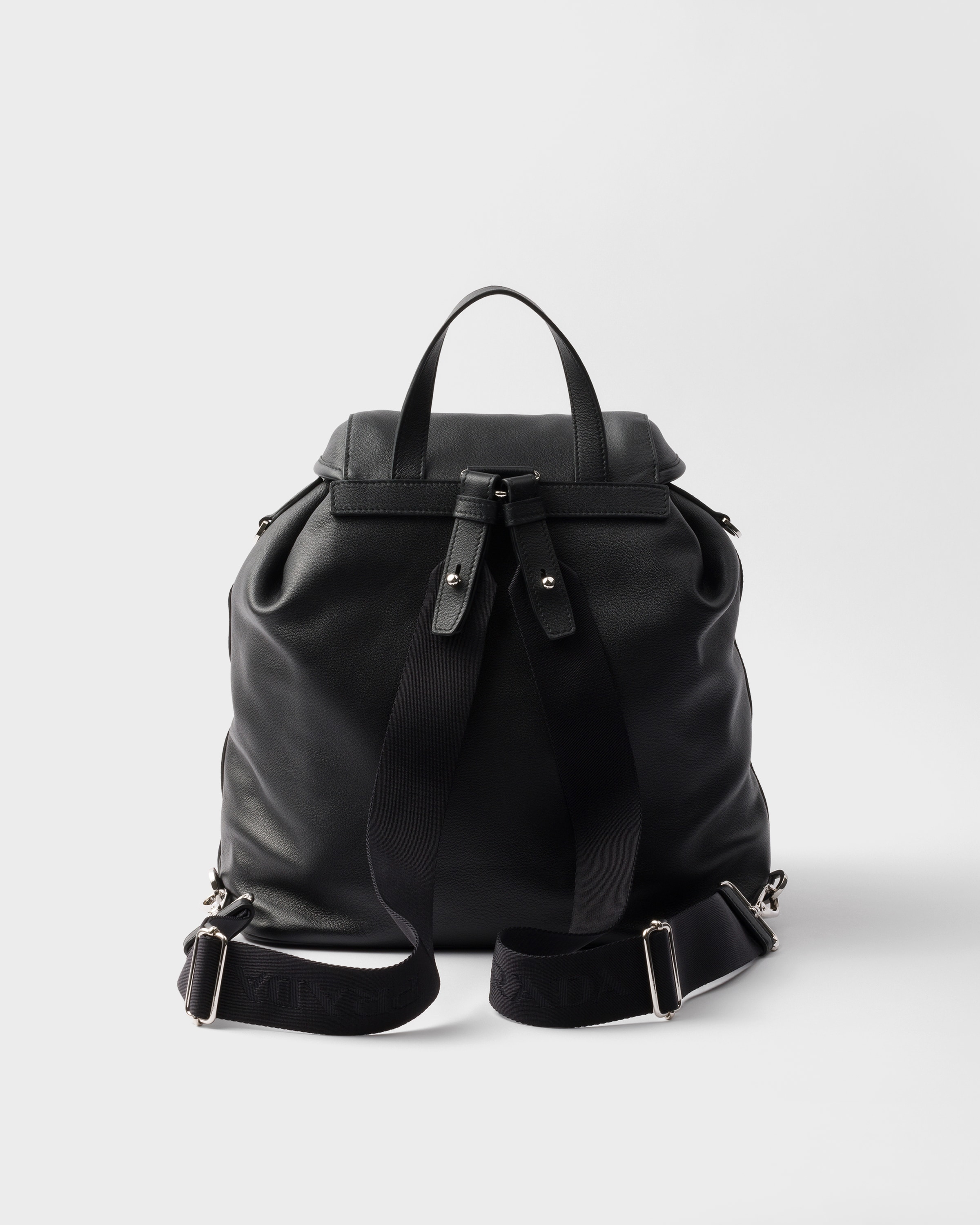 Medium leather backpack