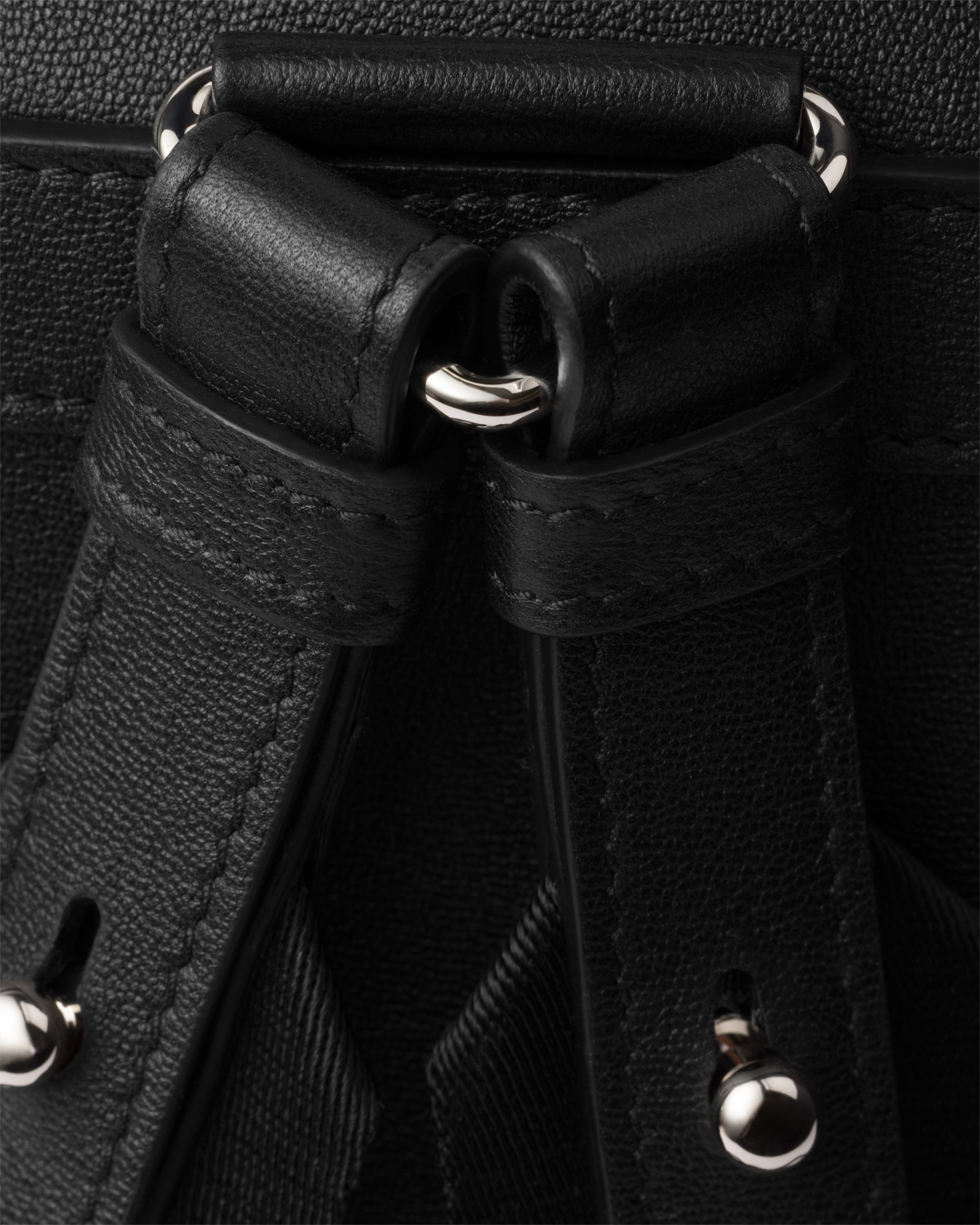 Medium leather backpack