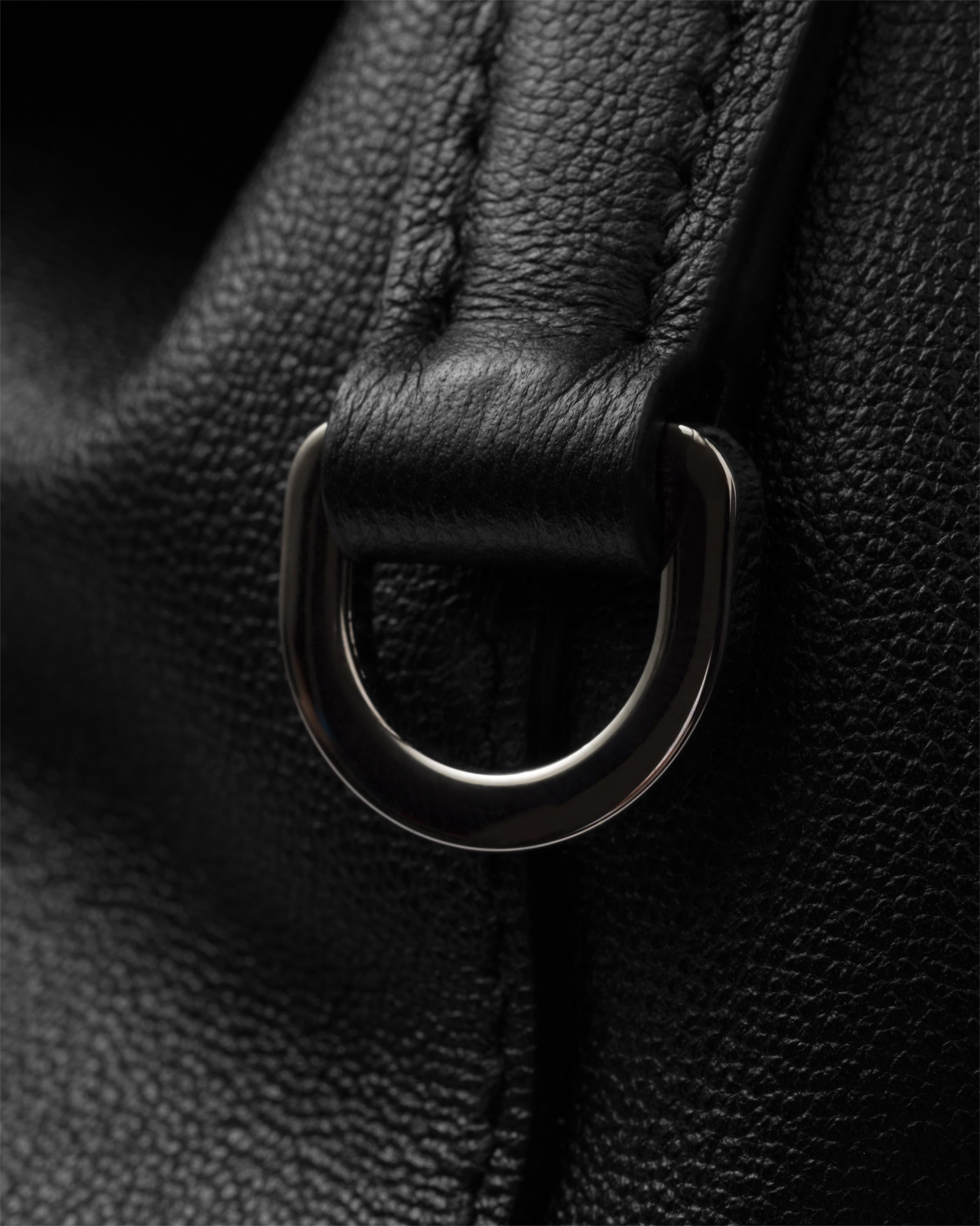 Medium leather backpack