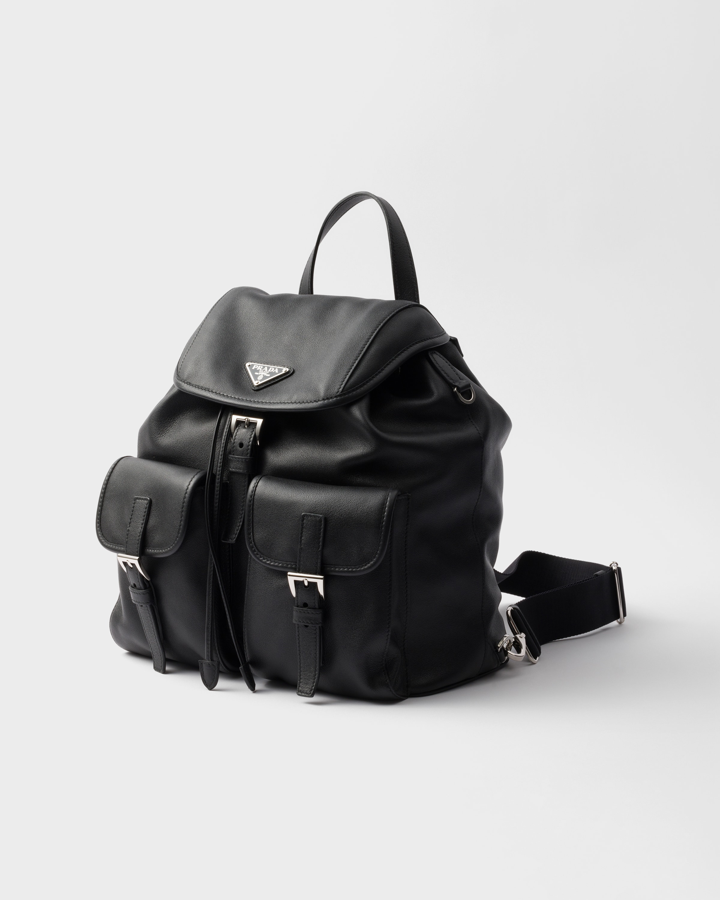 Medium leather backpack