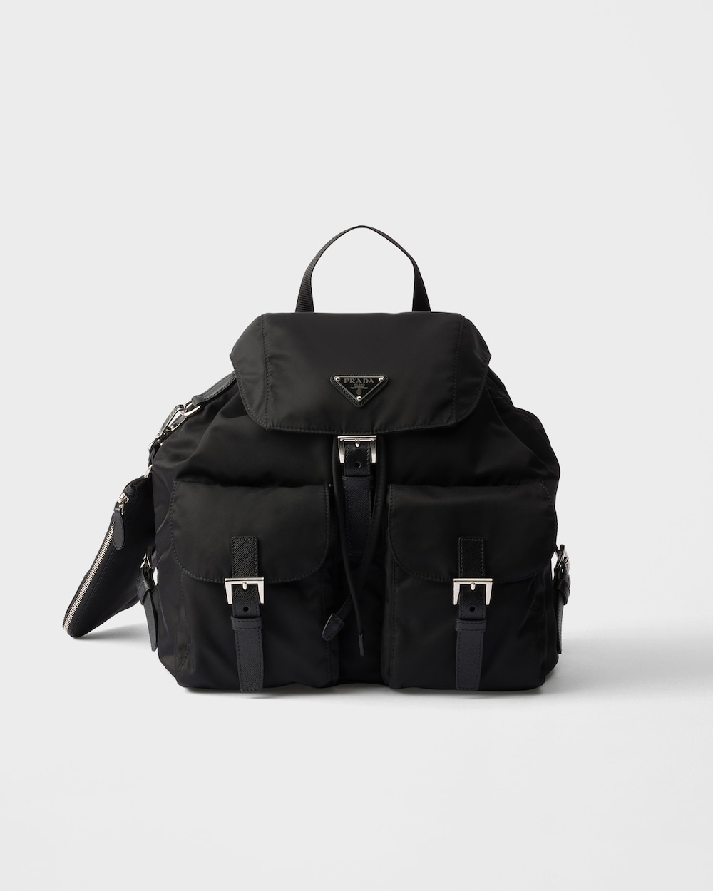 Medium Re Nylon Backpack With Pouch