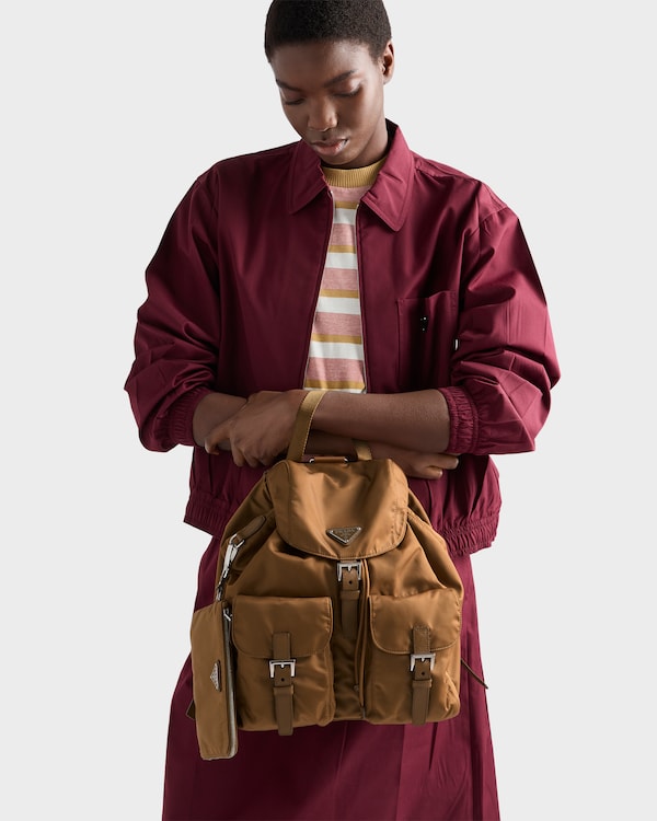 Medium Re-Nylon Backpack - Brandy Medium Re-Nylon Backpack - Brandy