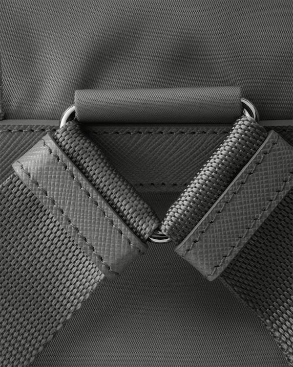 Medium Re-Nylon Backpack - Steel Gray Medium Re-Nylon Backpack - Steel Gray