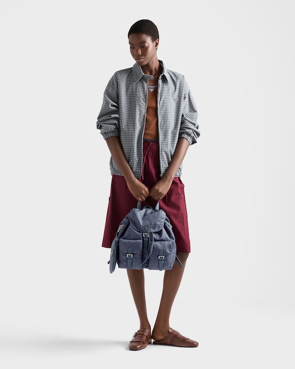 Medium Re-Nylon Backpack - Aviation Blue Medium Re-Nylon Backpack - Aviation Blue