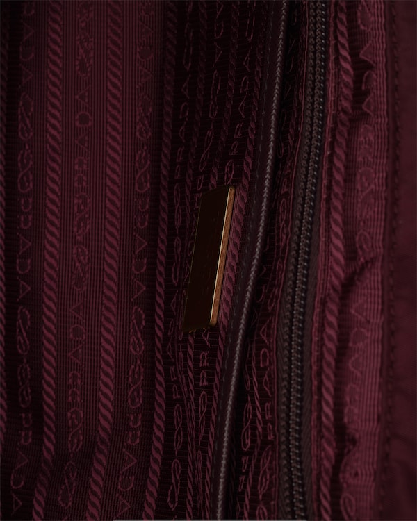 Medium Re-Nylon backpack with pouch - Burgundy Medium Re-Nylon backpack with pouch - Burgundy