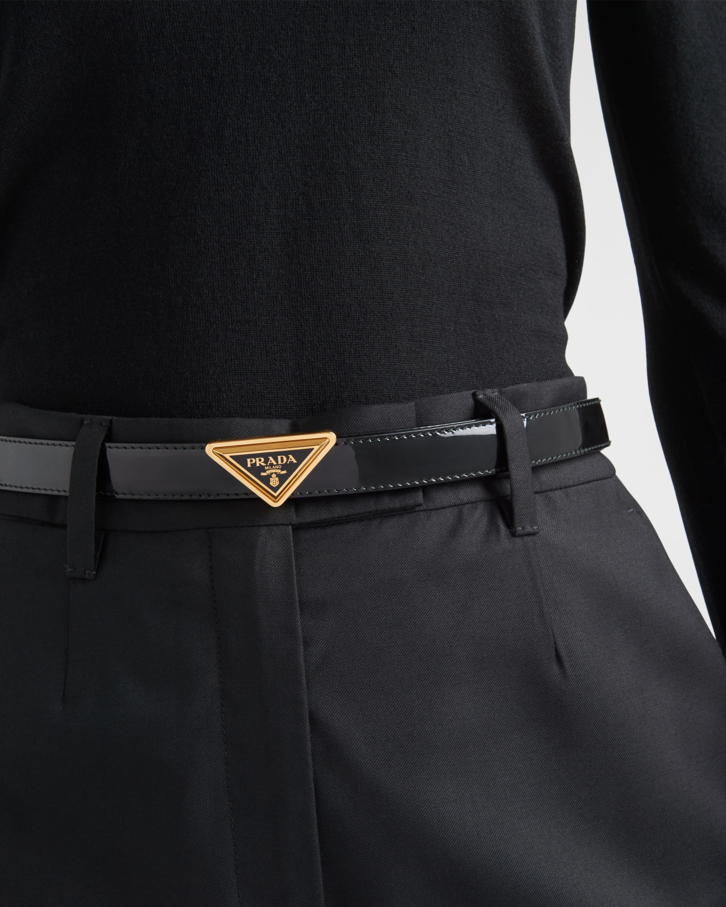 Belt for women in leather nylon PRADA