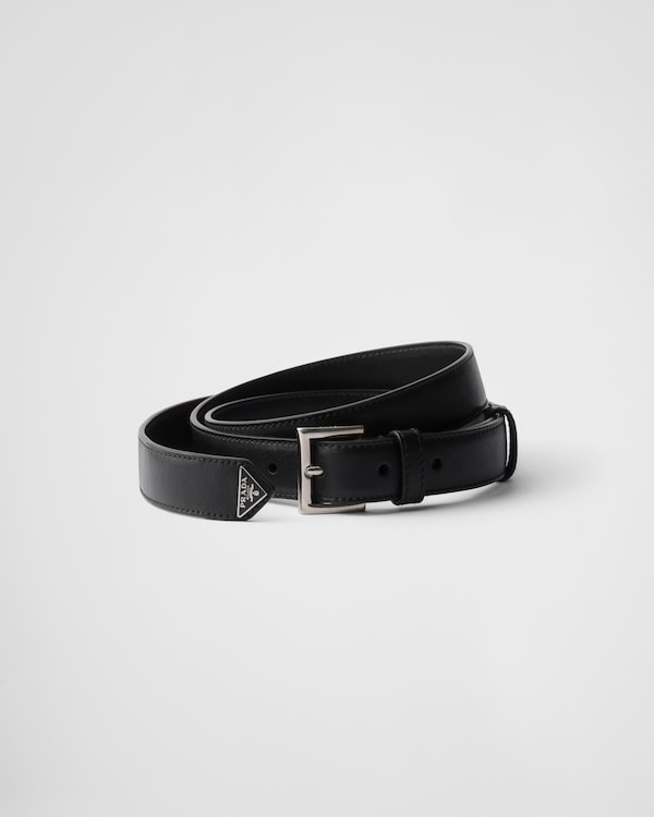 Black Leather belt | PRADA