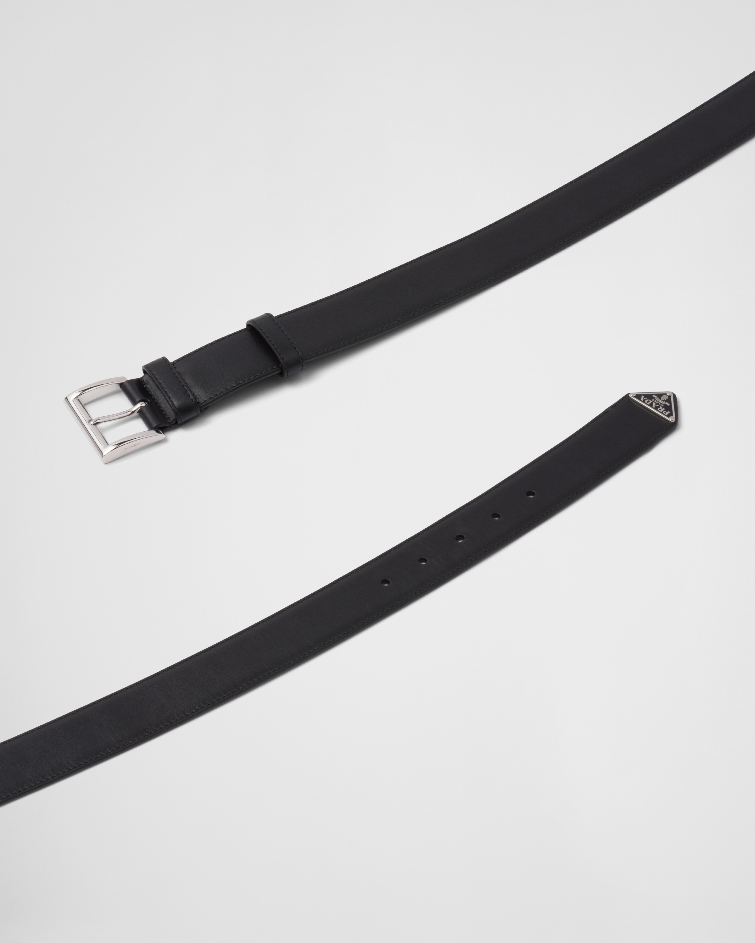 Black Leather Belt PRADA