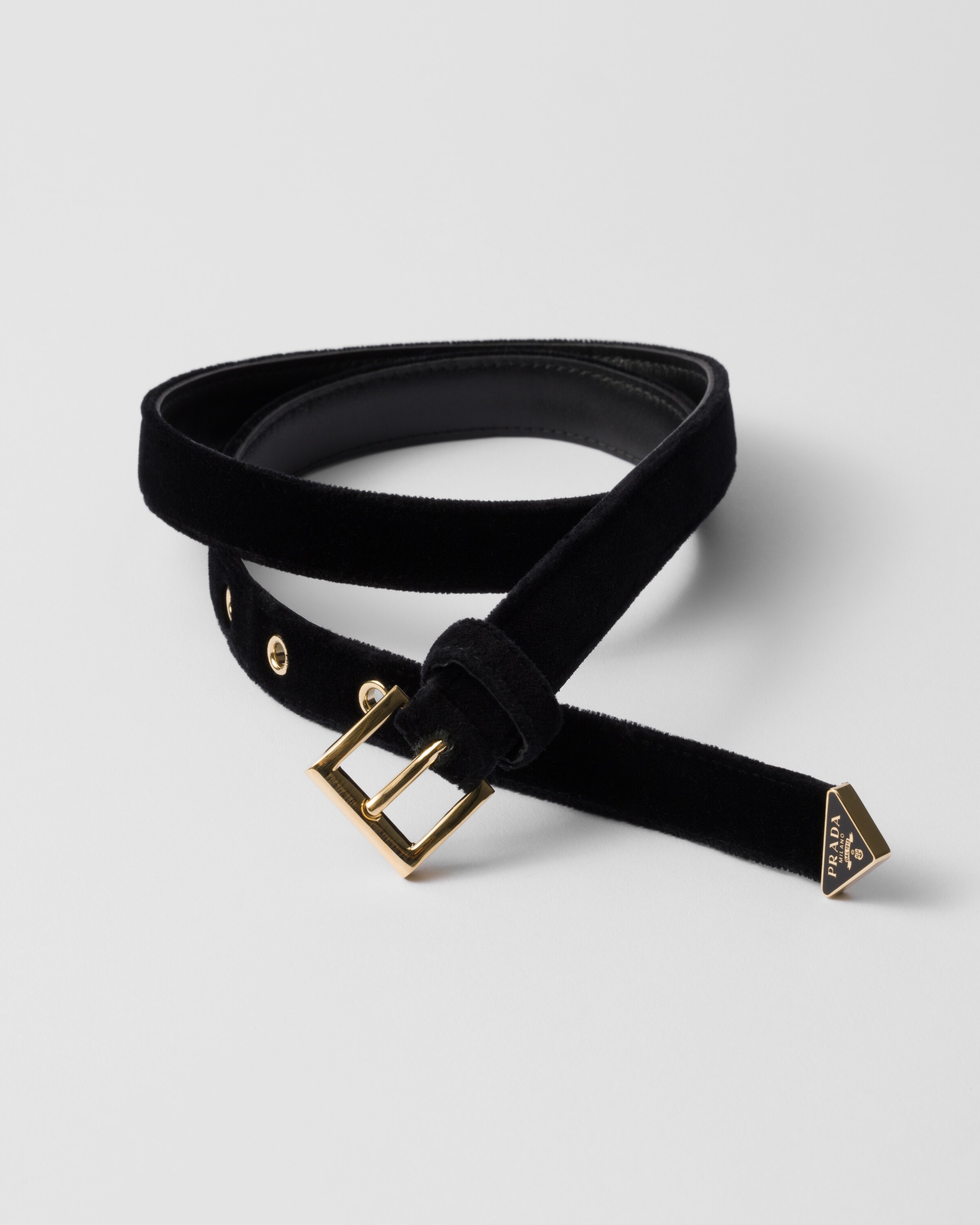 Belt for women in leather nylon PRADA