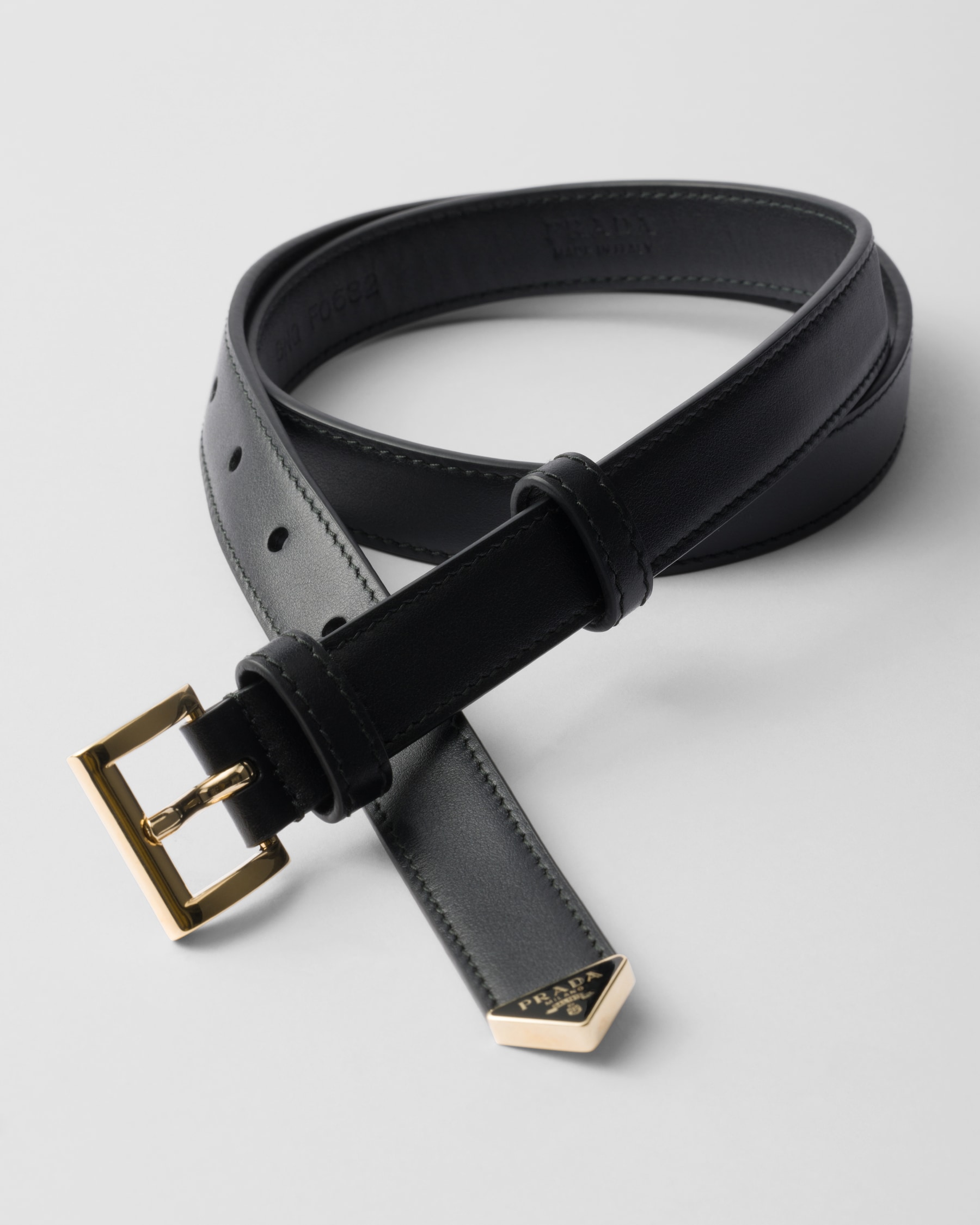 Prada Black Calfskin Regular Belt main image 0